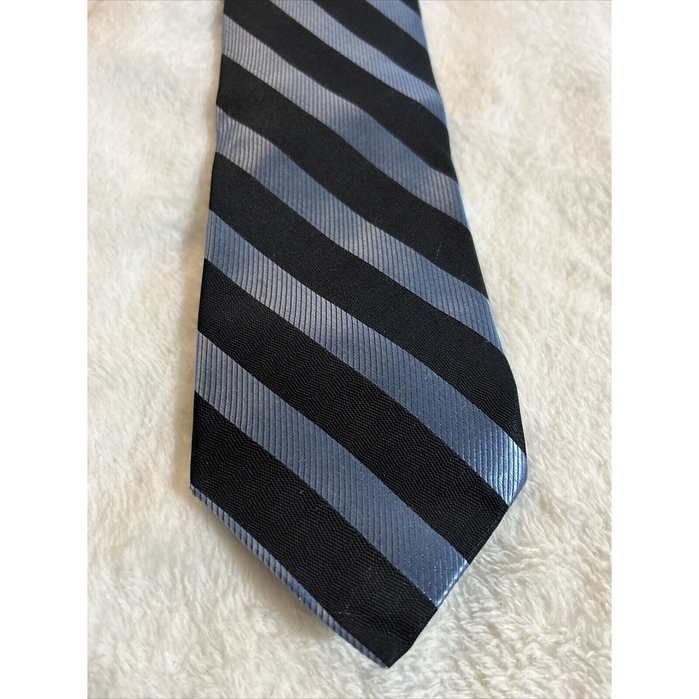 Calvin Klein Necktie Men's Black & Blue Striped Silk casual business